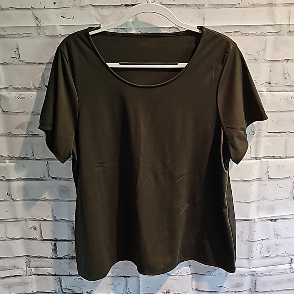 Olive Green Silky Tee